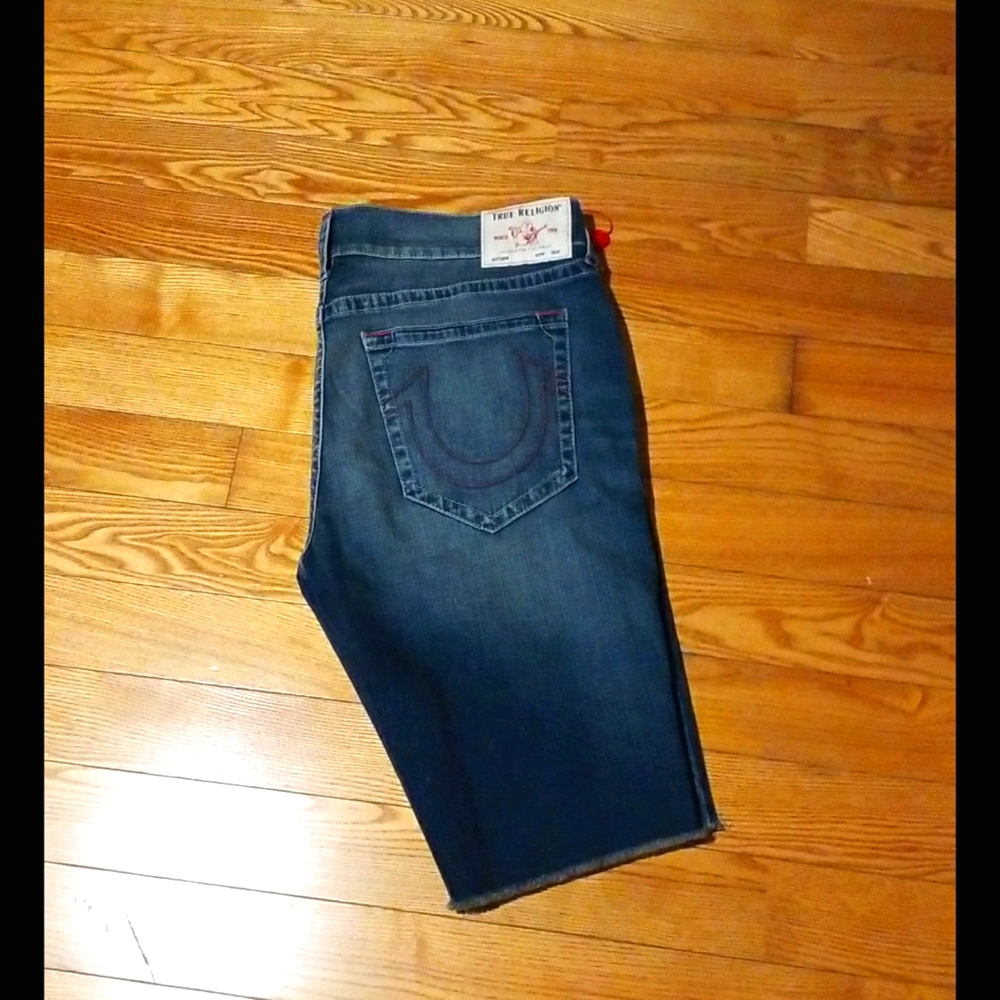 MENS TRUE RELIGION RICKY NO FLAP SHORTS SIZE 42
